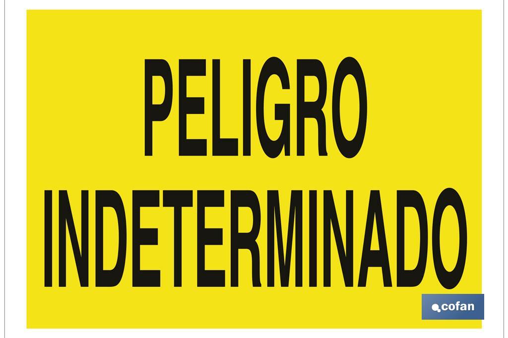 SEÑAL POLIESTIRENO 297X210 (PACK: 1 UDS)