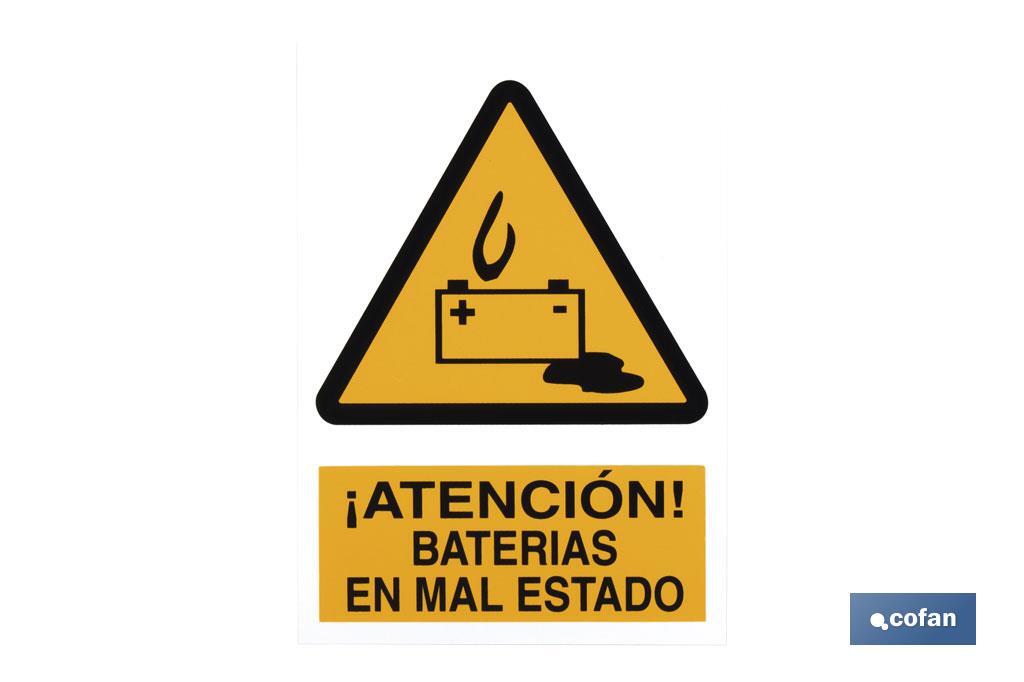 SEÑAL POLIESTIRENO 297 X 210 MM (PACK: 1 UDS)