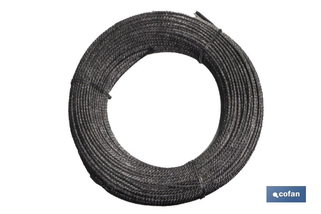 ROLLO CABLE GALVANIZADO 25 MTS. 10MM.