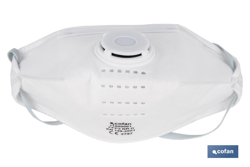 BLÍSTER DE MASCARILLA CON VÁLVULA FFP2D VENTA UNITARIA