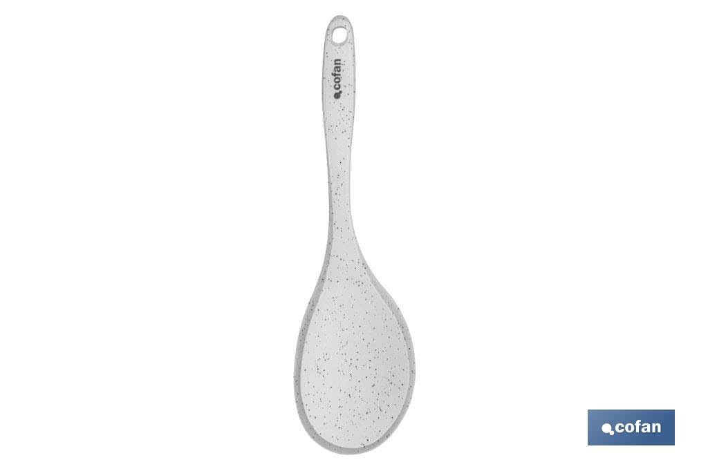 CUCHARA DE COCINA DE SILICONA BLANCA MODELO BACH 30 CM