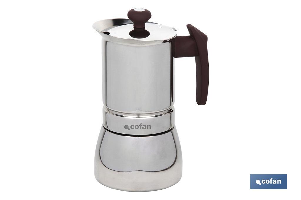 CAFETERA CONSTANZA 6 TAZAS ACERO INOX