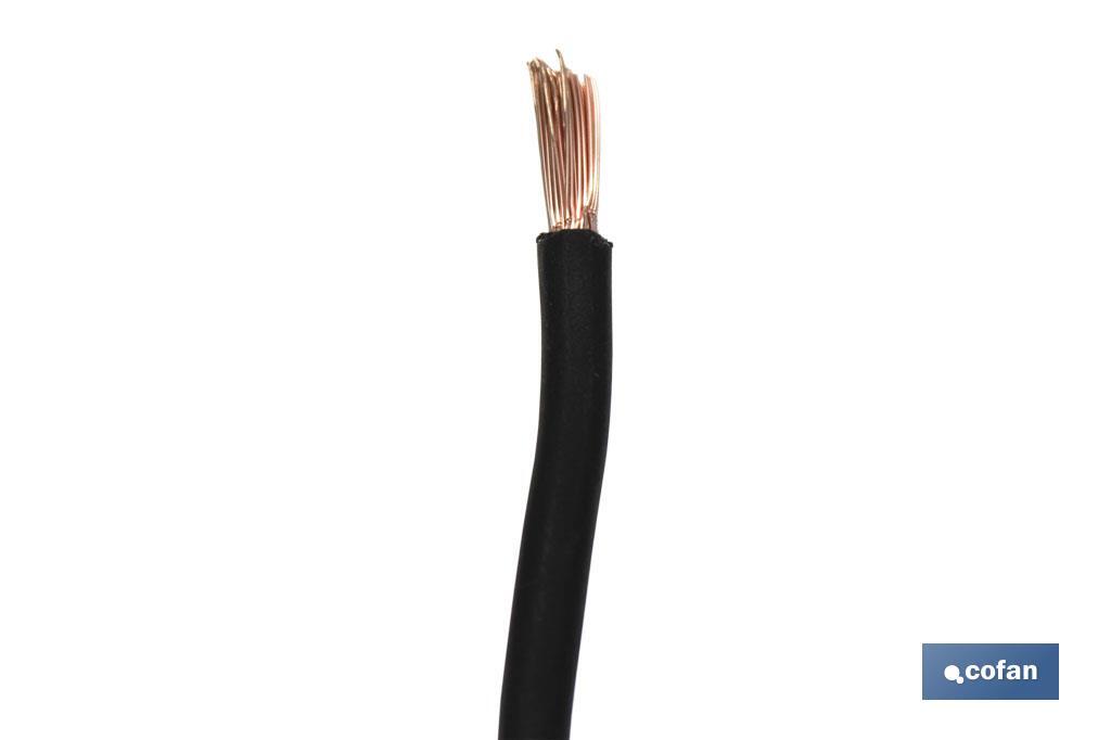 ROLLO CABLE H07V-K 1X1,5MM2 NEGRO (100M)