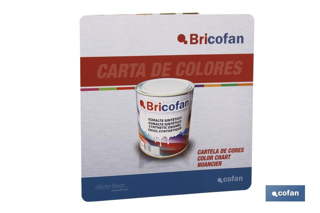 Carta de colores de pintura esmaltes sintéticos | Selección de pinturas marca Cofan