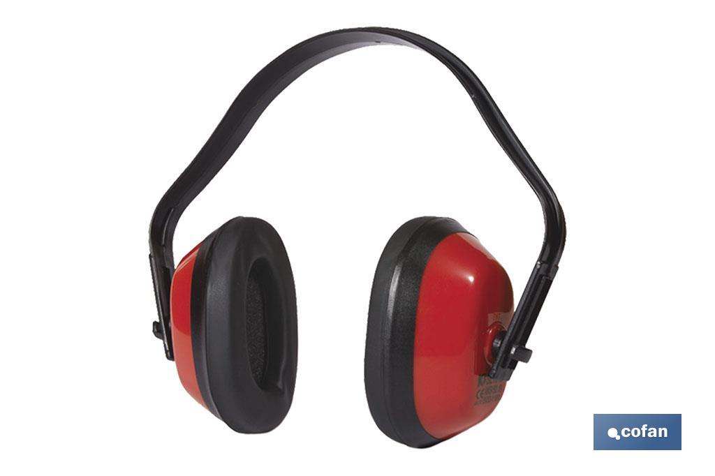 Blíster Casco Antirruido | Color Rojo | Protección Auditiva | SNR: 27 dB | EN 352-1