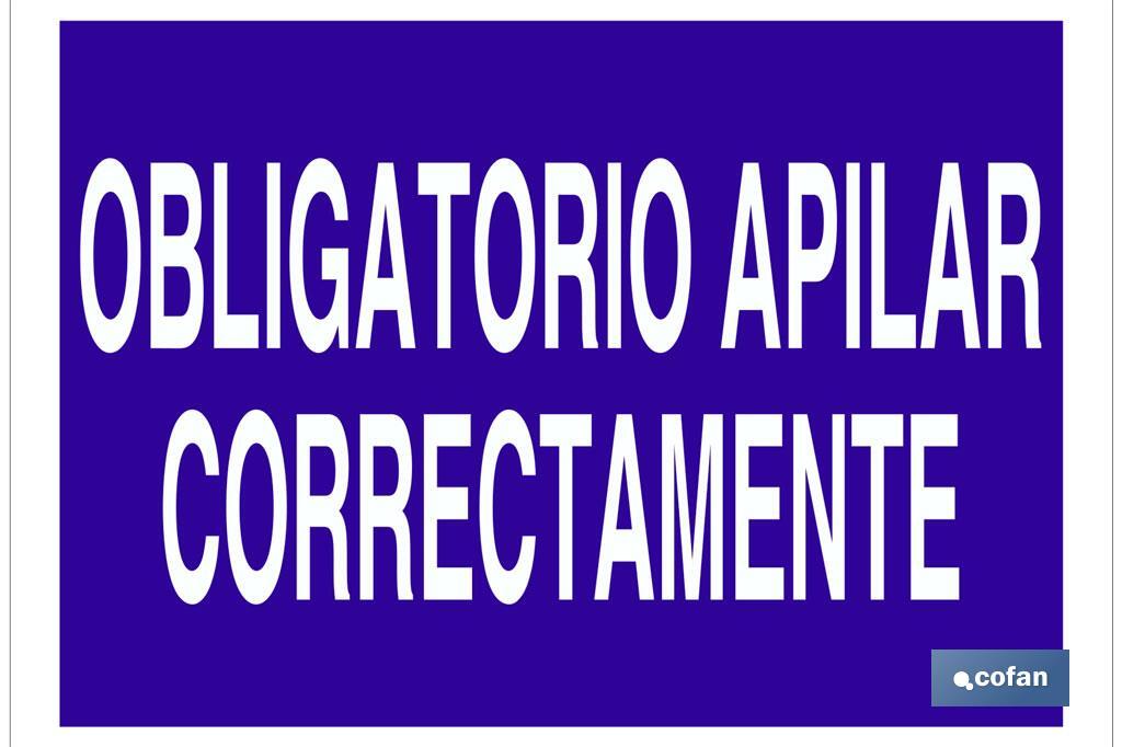 Obligatorio apilar correctamente