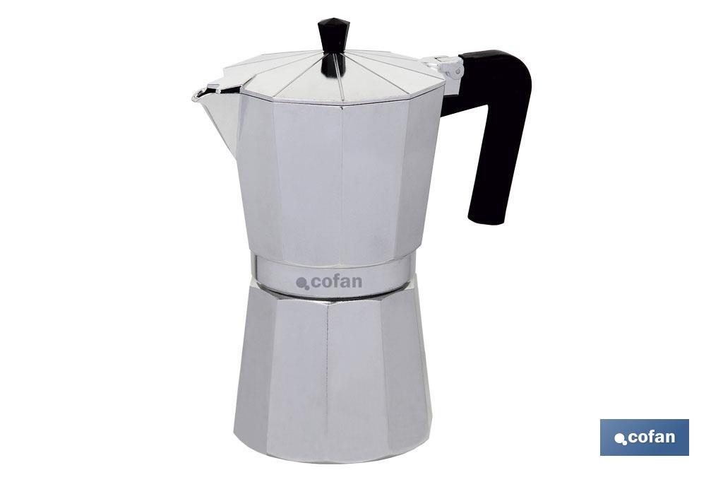 Cafetera Modelo Provenza | Capacidades diferentes | Fabricada en Aluminio | Para Inducción | Cafetera Cofan