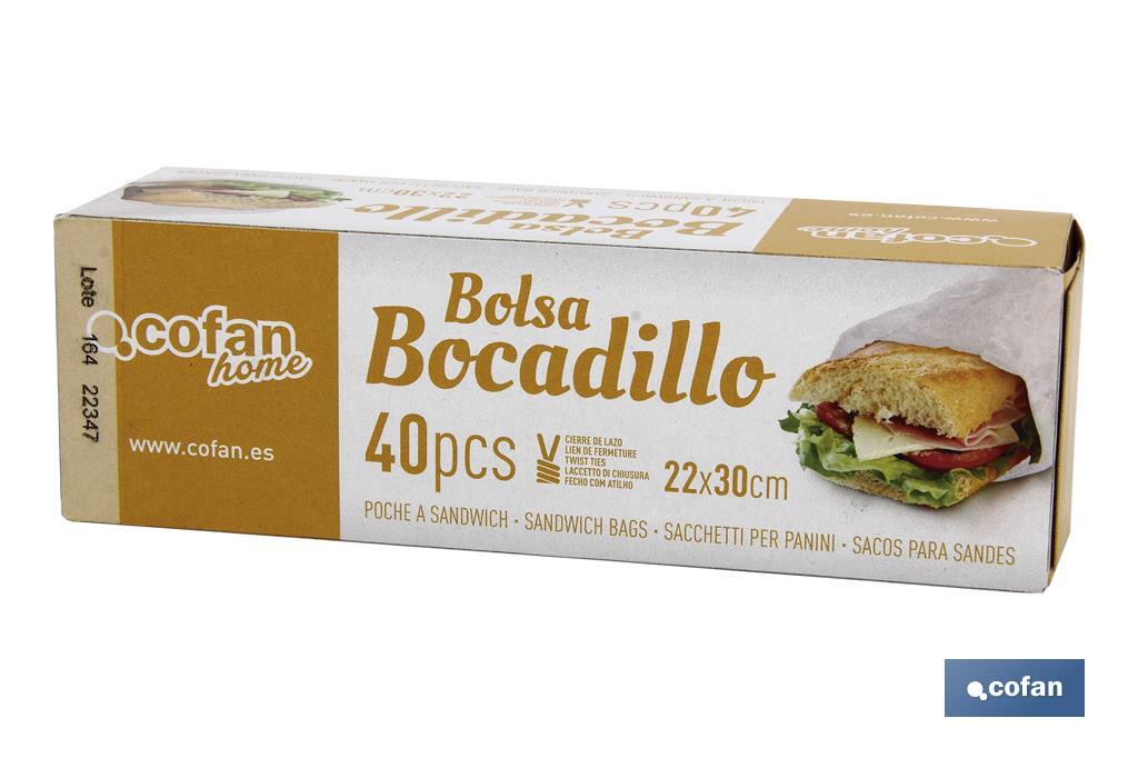 Bolsas para Bocadillos/Sándwiches | Fabricadas en papel Kraft | Mantiene frescos tus alimentos