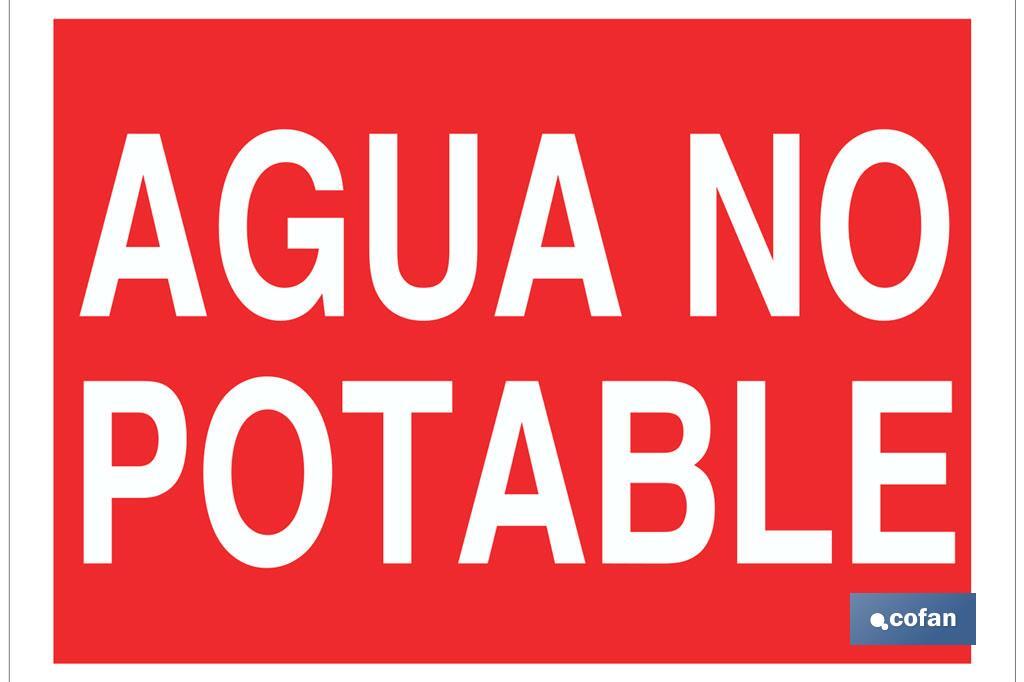 Agua no potable