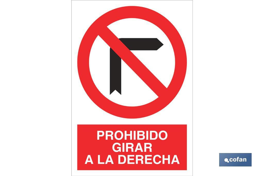 Prohibido girar a la derecha