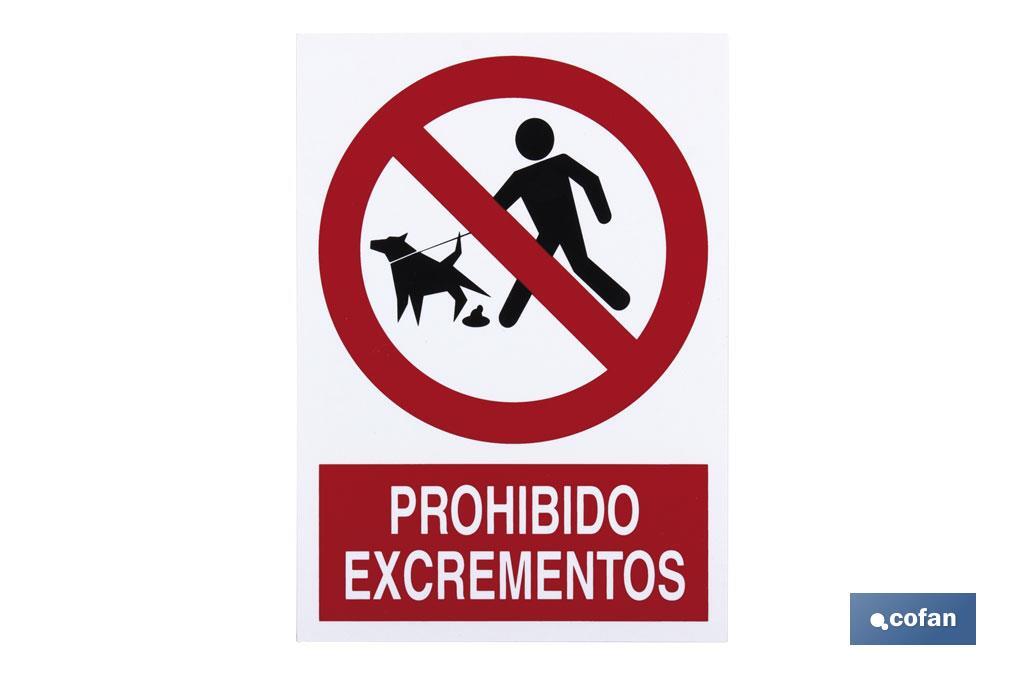 Prohibido Excrementos